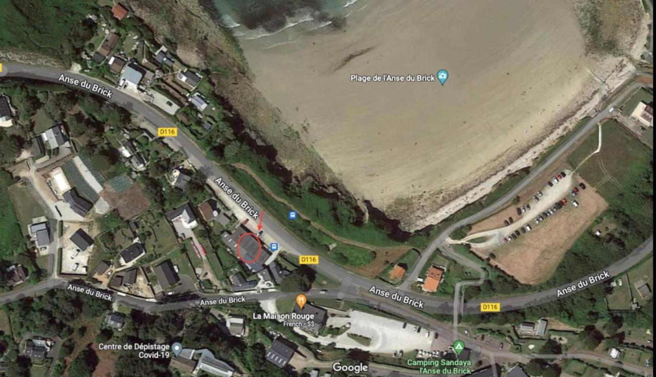 Au Petit Brick - Cosy Beachfront House Maupertus-sur-Mer Exterior foto